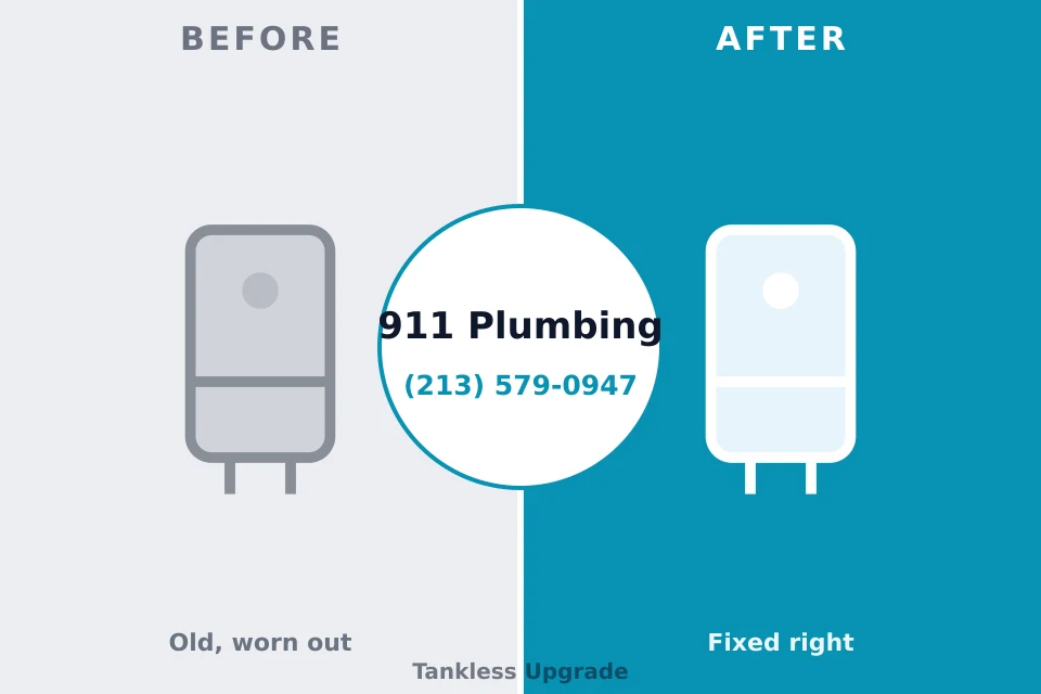 Before and after: plumbing repair District Heights, MD